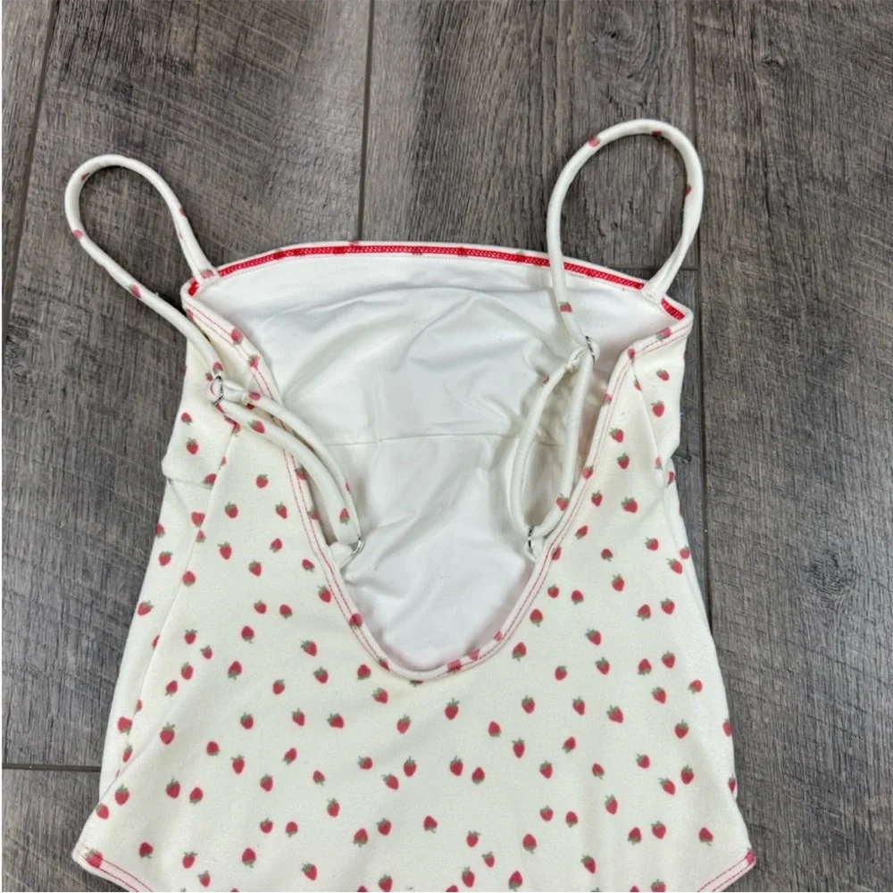 Gigi hadid Frankie’s bikini Strawberry terry one piece swimsuit